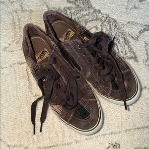 Vans Brown Plaid Sneakers ladies 8.5